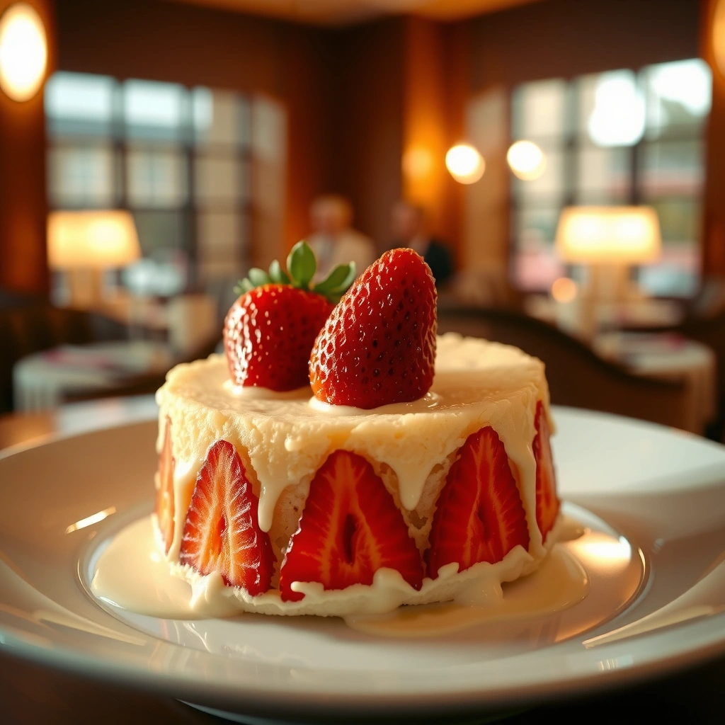 Light Fluffy Cake - strawberry angel food cake recipe