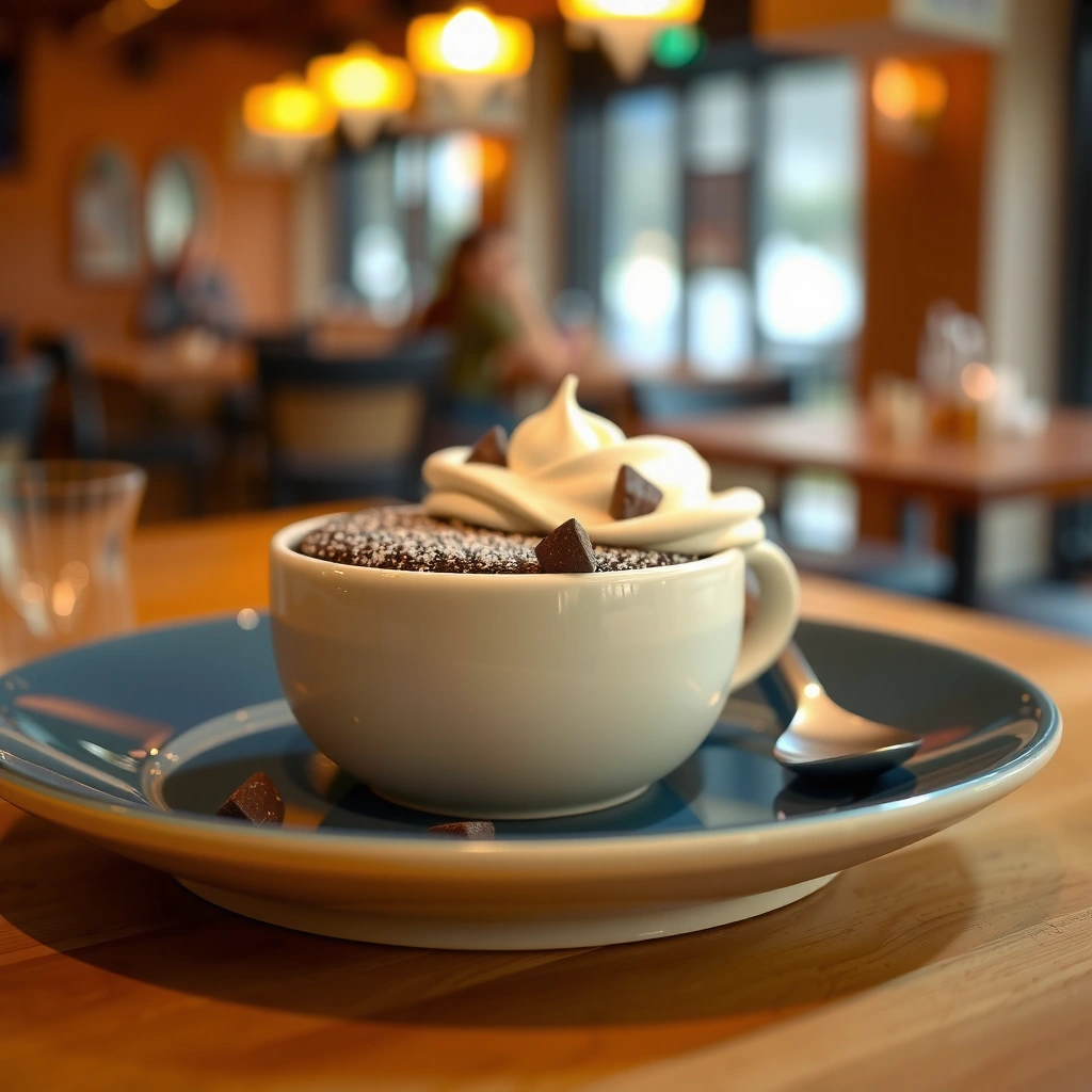 Microwave Method - chocolate chip mug cake recipe