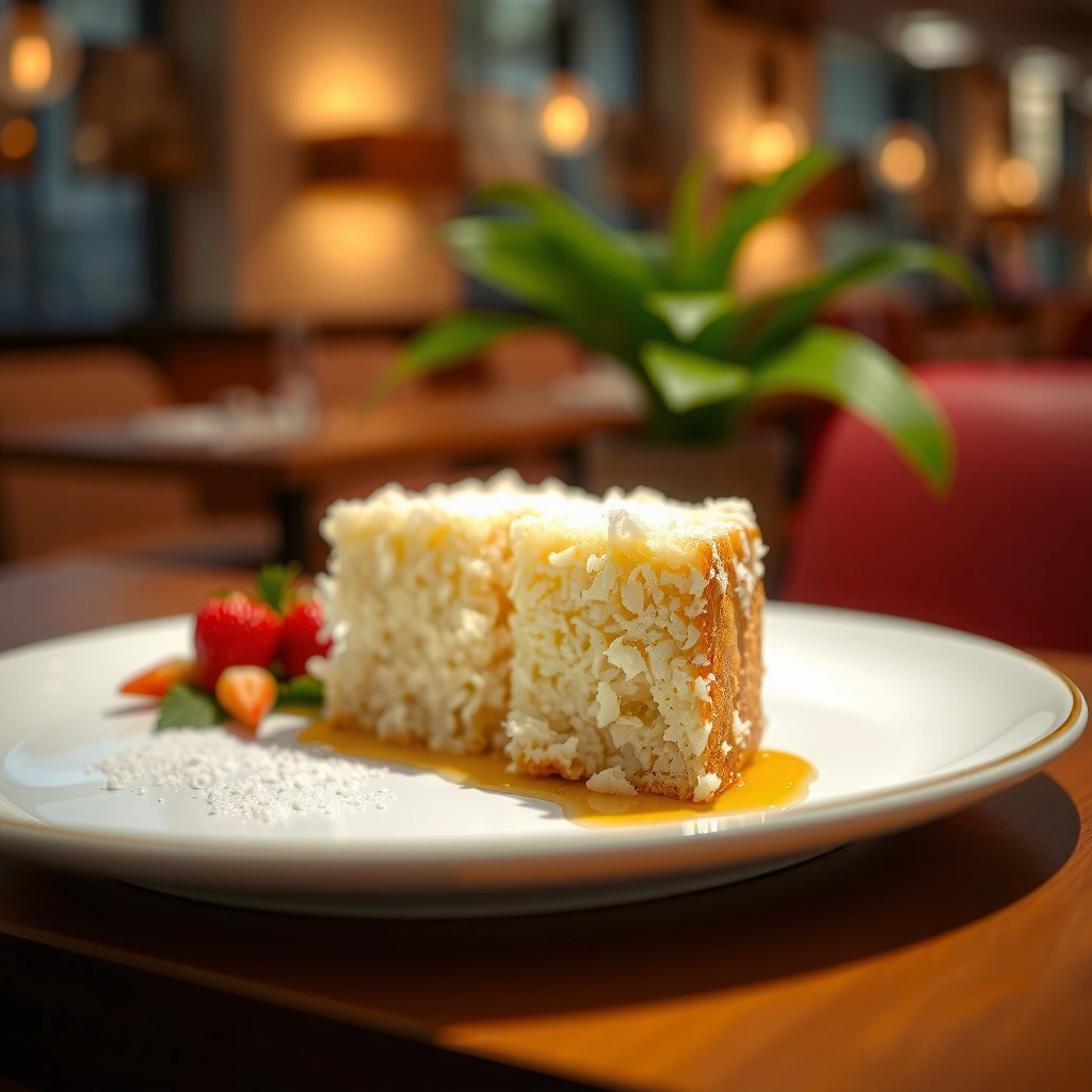 Mixing & Baking - moist coconut cake recipe