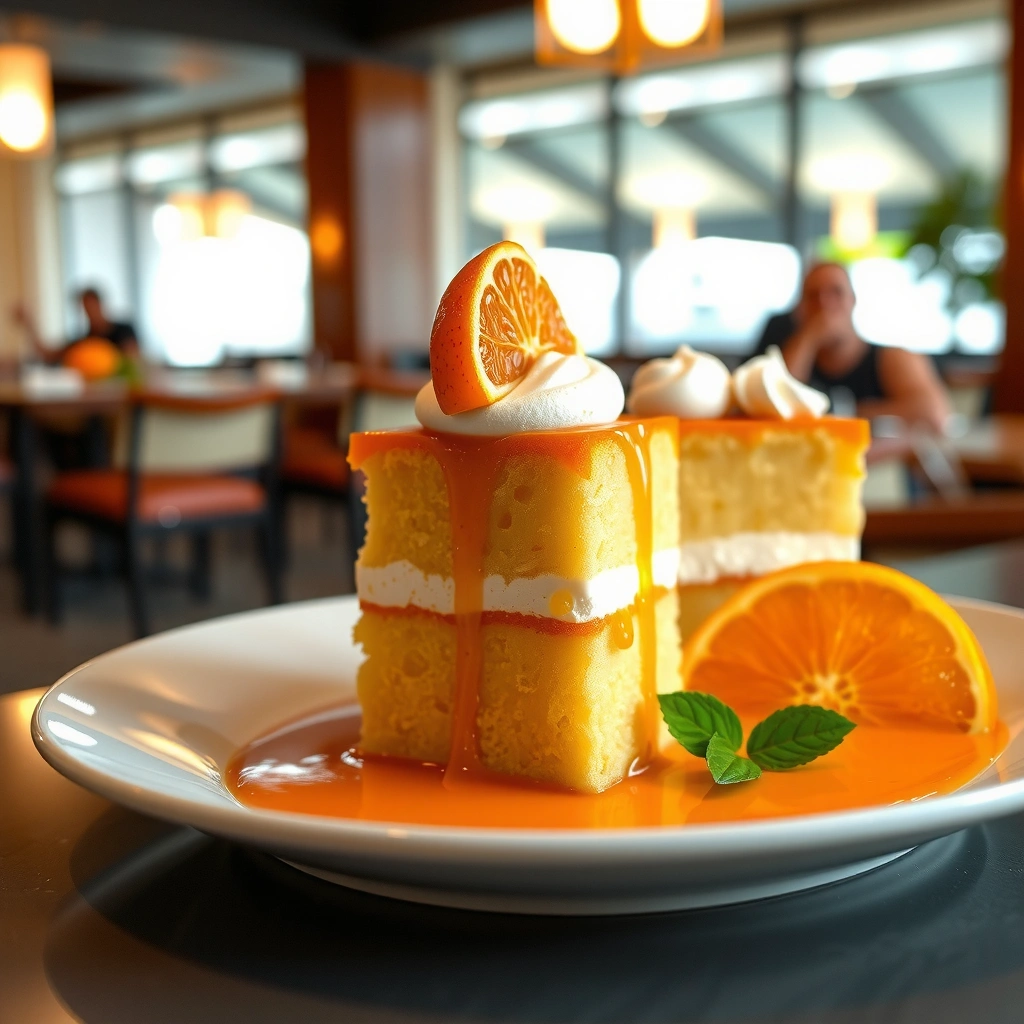 Orange Cake Layers - orange creamsicle cake recipe