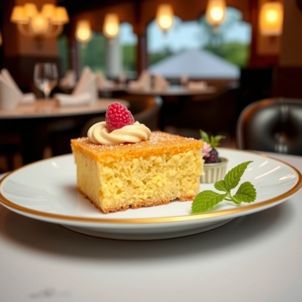 Pan and Oven - recipe for simple yellow cake