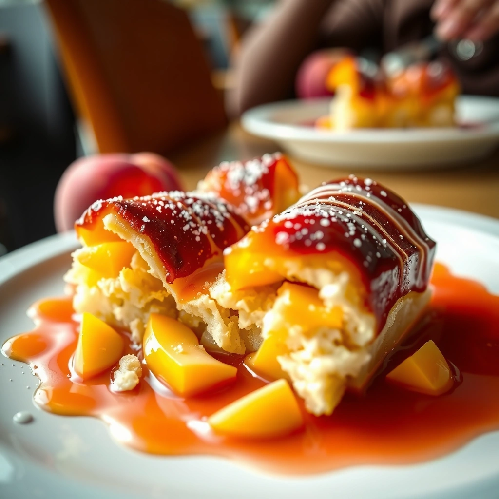 Peach Filling - peach cobbler recipe with cake mix