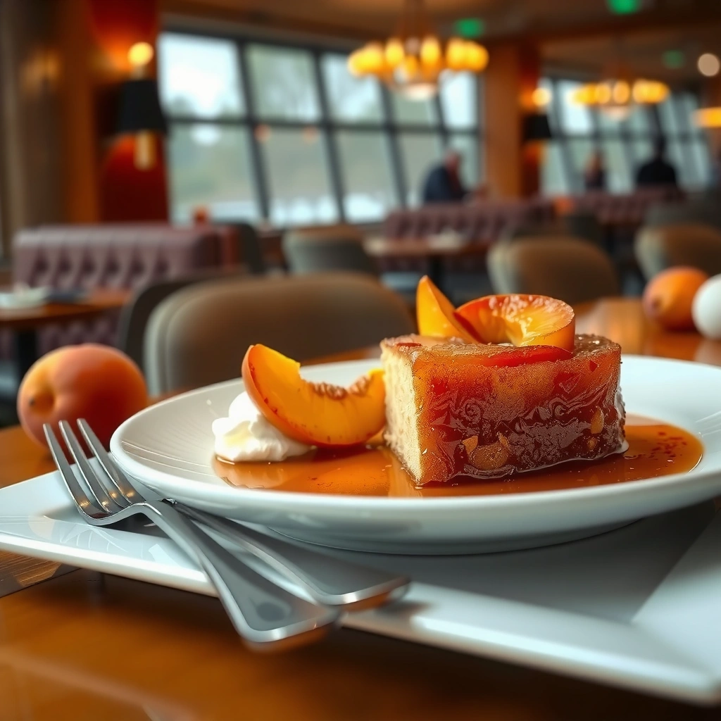 Peach Upside Down Cake - recipe peach upside down cake