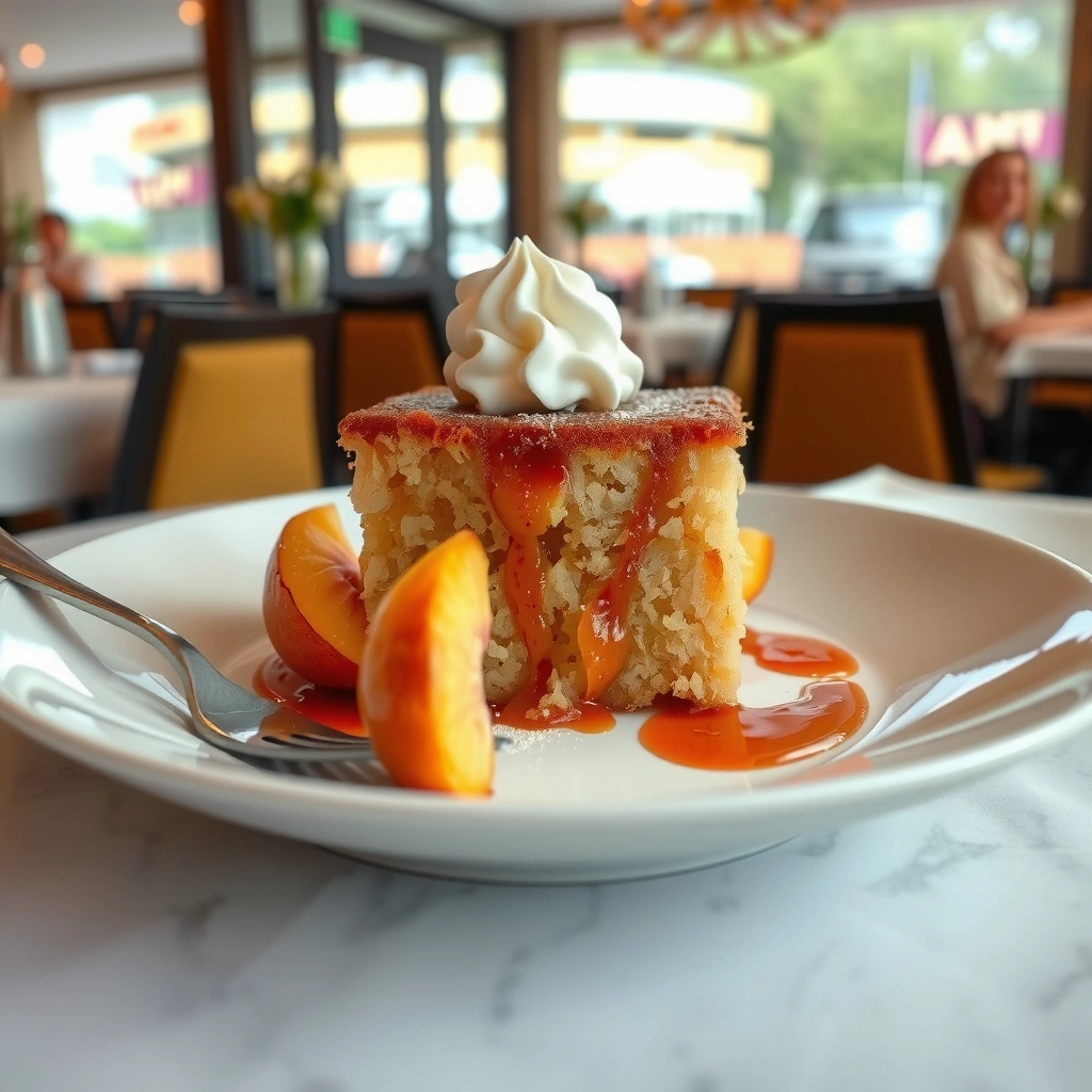 Peaches - peach cake recipes