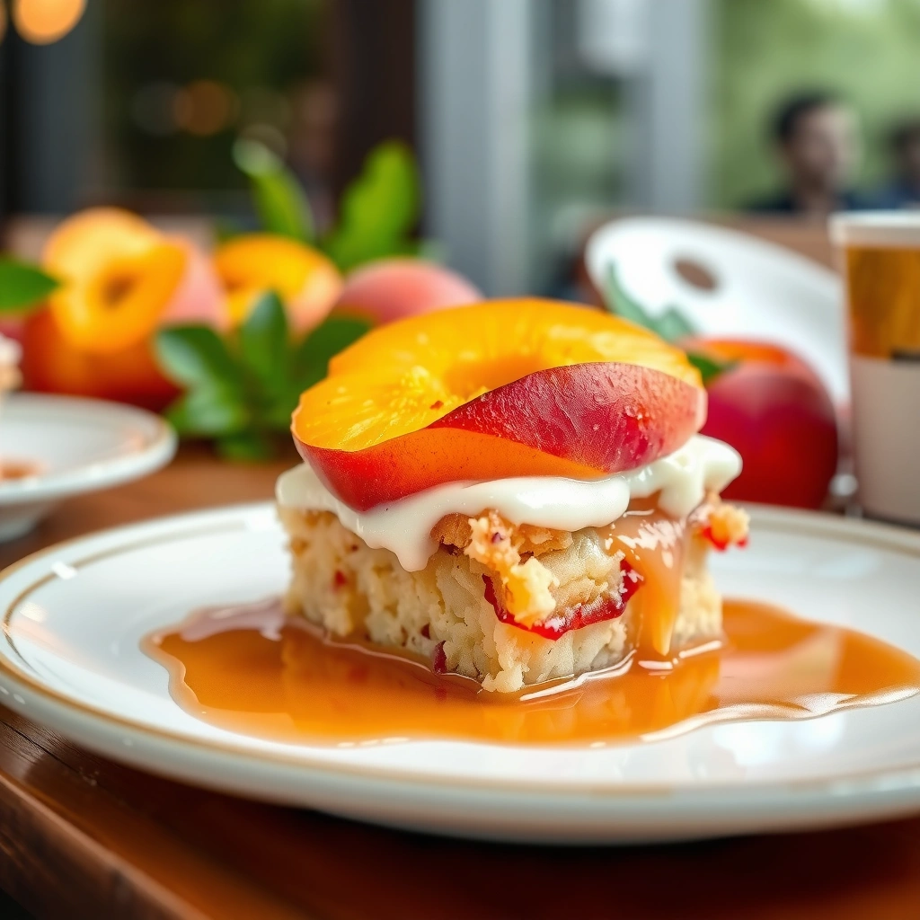 Peaches - cake mix peach cobbler recipe