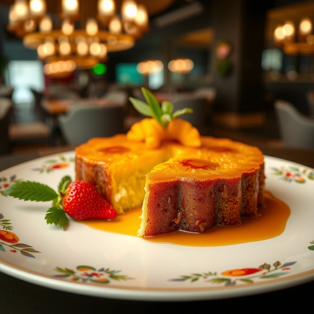 Pineapple Topping - recipe for upside down pineapple cake