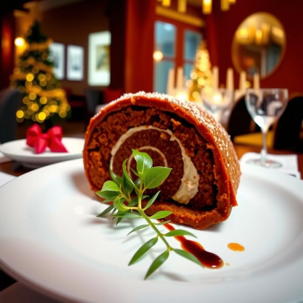 Sponge - easy recipe for yule log cake