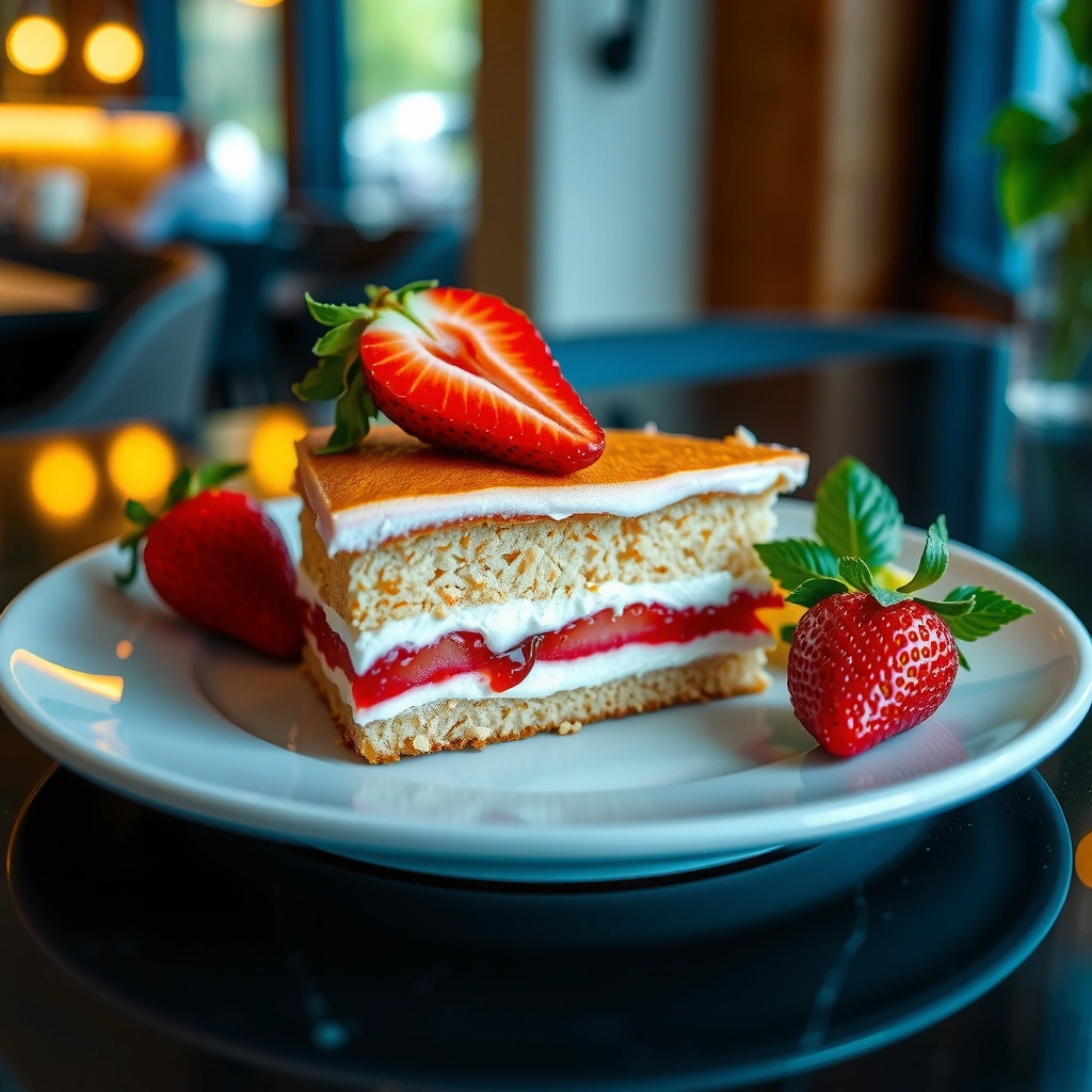 Strawberries - fresh strawberry cake recipe