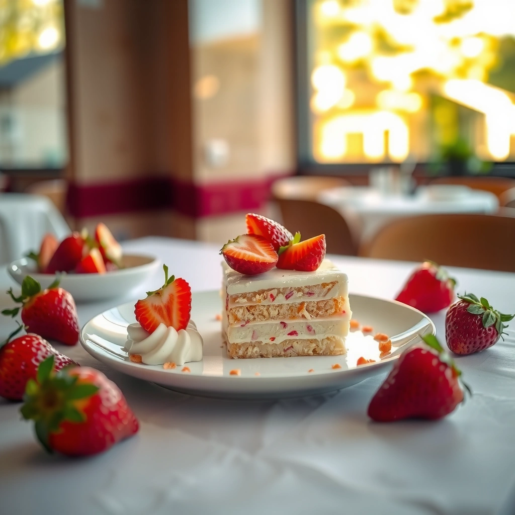 Strawberry Cake - simple strawberry cake recipe