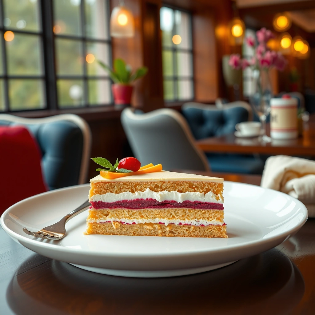 Two-Toned Sponge Layers - battenberg cake recipe